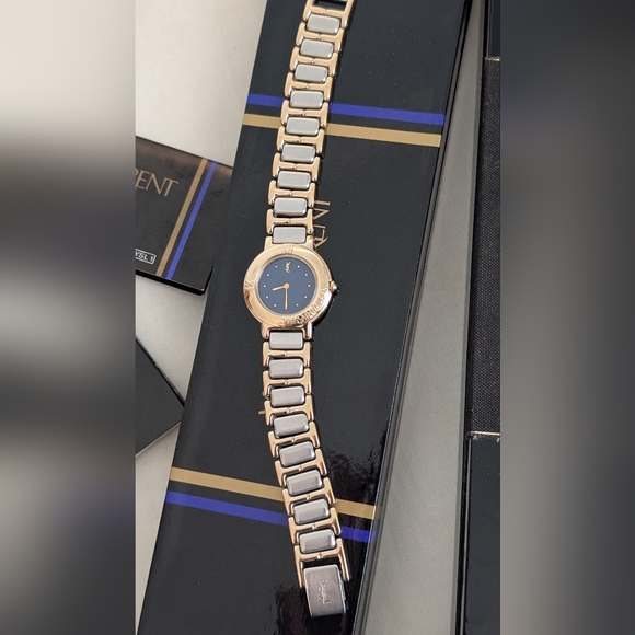 Yves Saint Laurent Gold and Silver Watch‎ Set (His And Her) - Picture 3 of 12